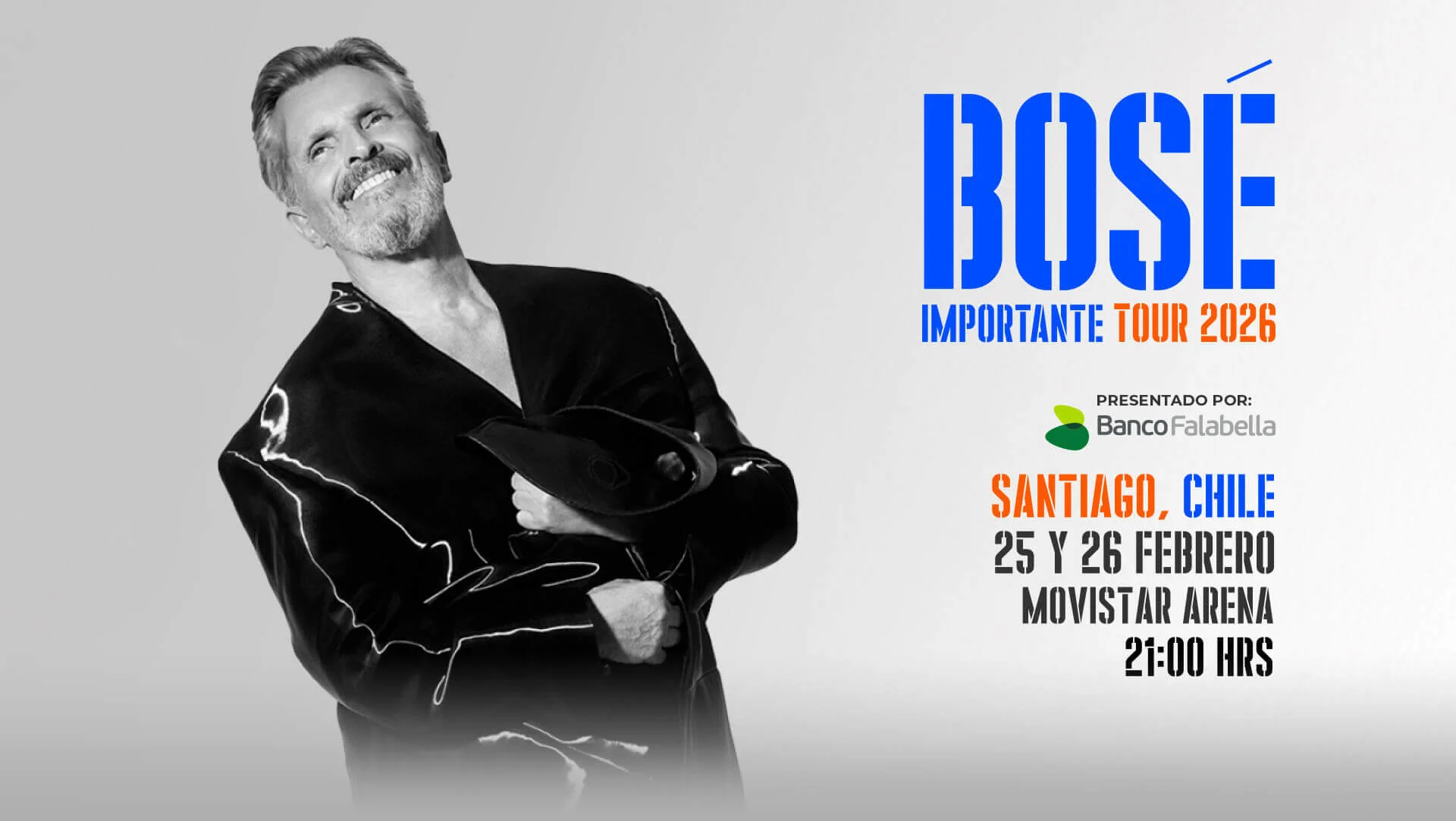 Miguel Bosé en Movistar Arena, Santiago